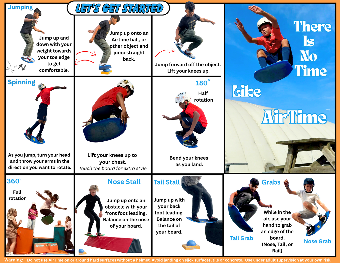Freestyle Board - AirTime Package with Footstraps and AirBall